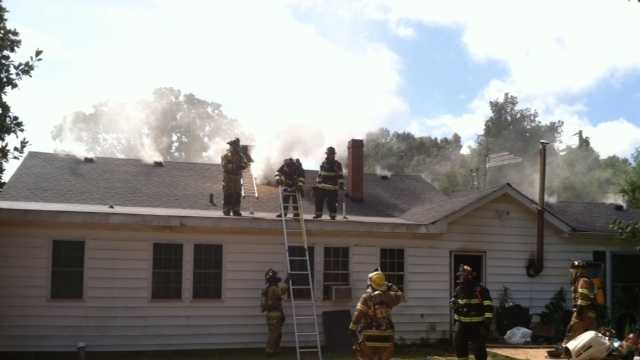 Several fire crews battled at 834 River Street just outside the Belton city limits on Sunday.