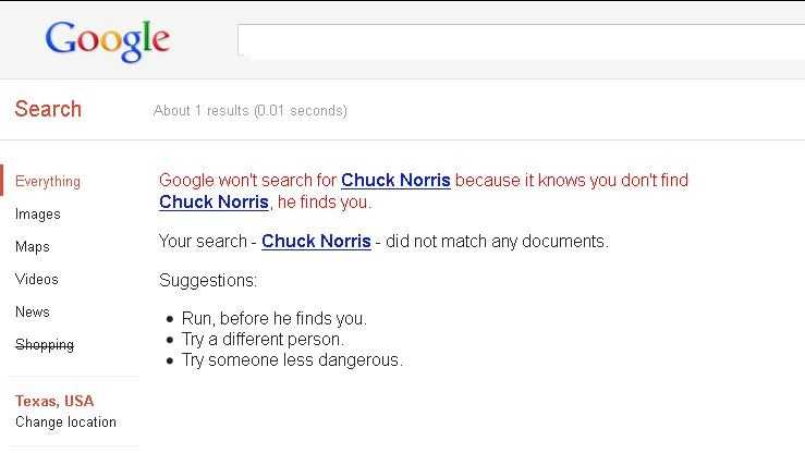 Fun Google Easter Eggs: Do a Barrel Roll, Where is Chuck Norris