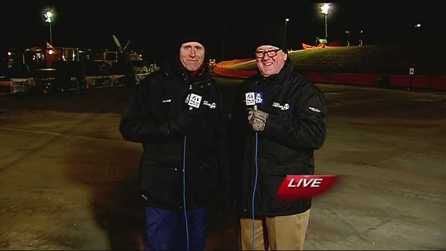 WYFF News 4's Geoff Hart, Dale Gilbert and Aly Myles report live at a blistering cold Lake Hartwell on the first morning of the Bassmaster Classic.
