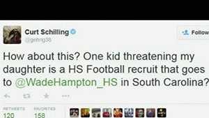 Baseball great Curt Schilling is hitting hard against bullies on the internet.