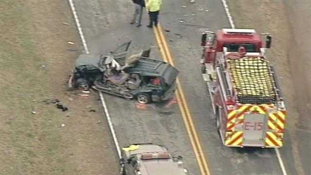 Sky 4 pictures: Deadly wreck in Pickens County