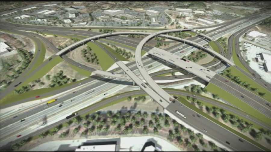 Construction on I-85, I-385 and Woodruff road aims to ease traffic.