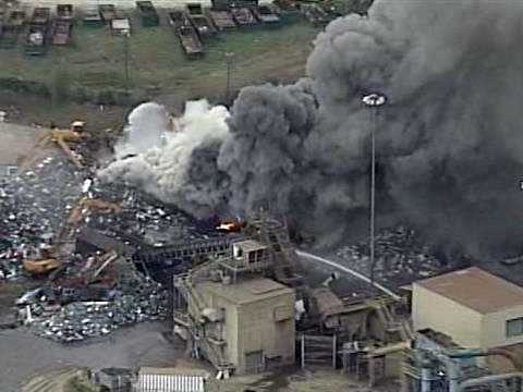 Big Fire Sends Smoke Billowing Into Sky