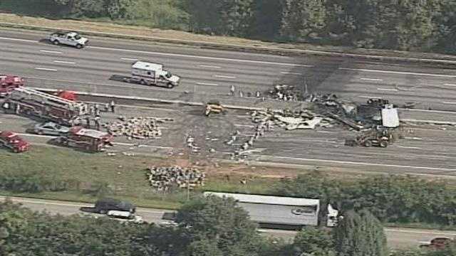 Fiery Fatal Wreck Shuts Down I 85