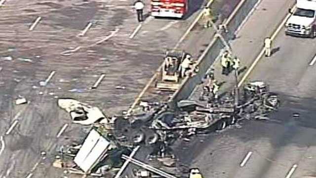 Fiery Fatal Wreck Shuts Down I 85