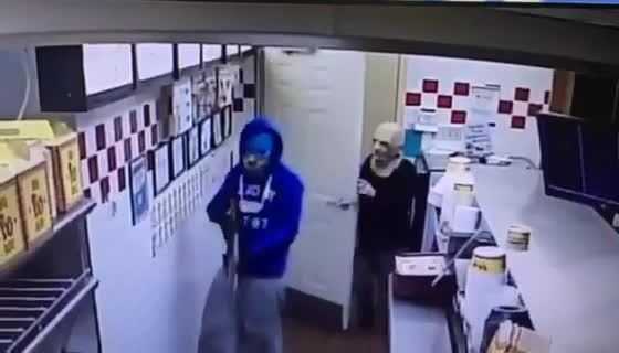 Caught On Camera, Armed Masked Men Force Employees Into Freezer