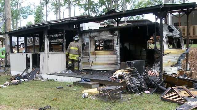 Exploding Camper Couple, grandson hurt when camper explodes