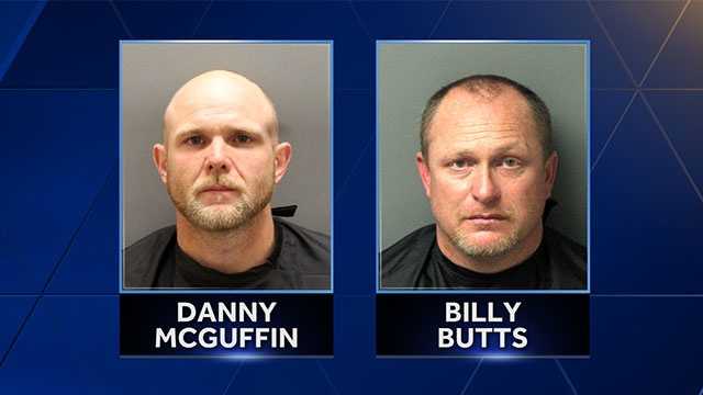 Danny McGuffin and Billy Butts - people of interest in Monday's shooting on Blackjack Road near West Minster