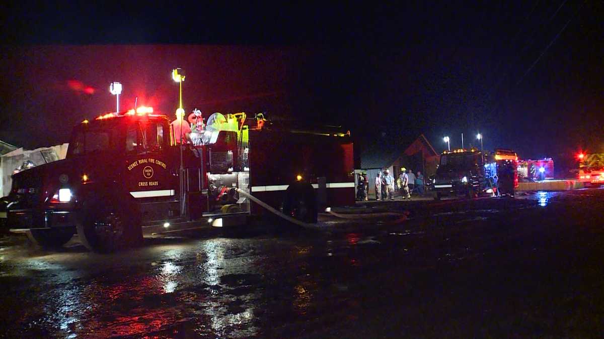 Crews fight fire at chicken house