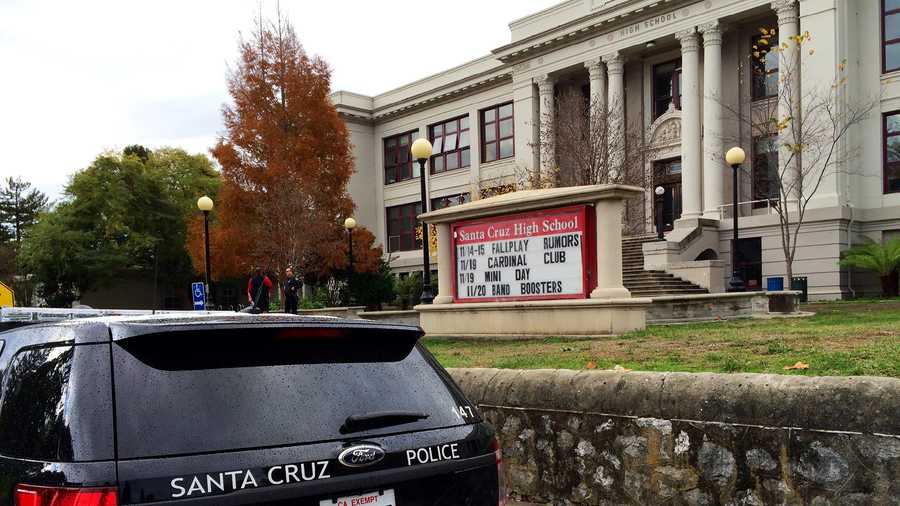 There were no students at Santa Cruz High School Wednesday. 