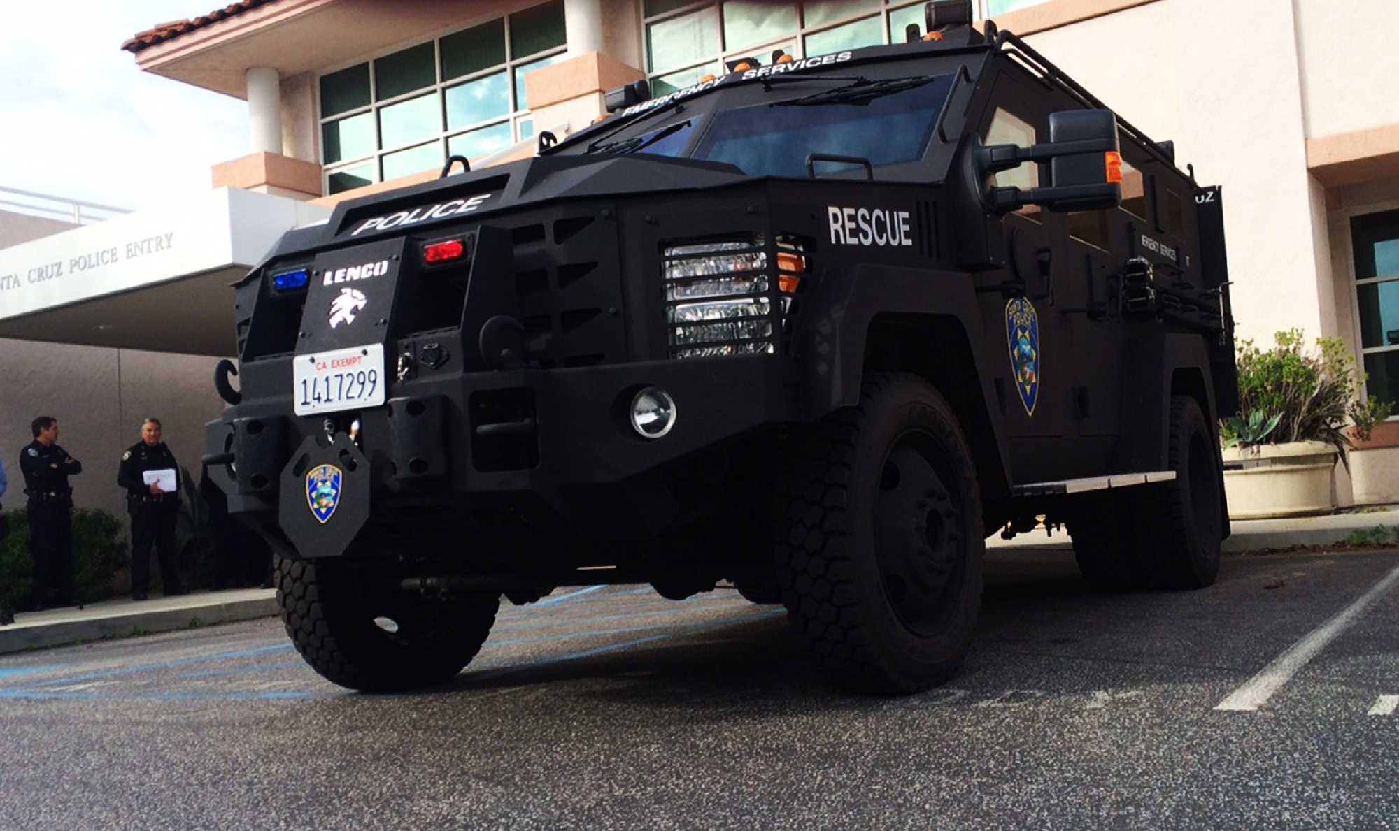 Santa Cruz police reveal Bearcat armored vehicle