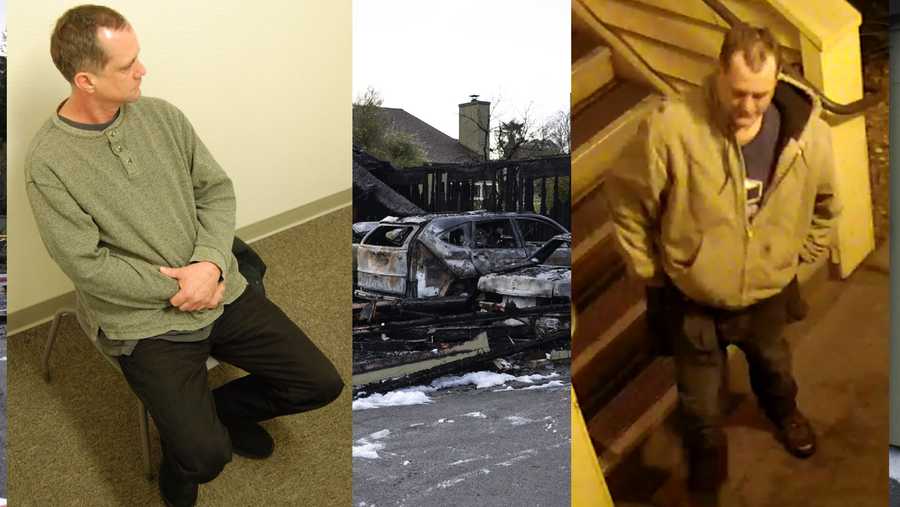 Brian Tell, left, and the Soquel car arson suspect, right.