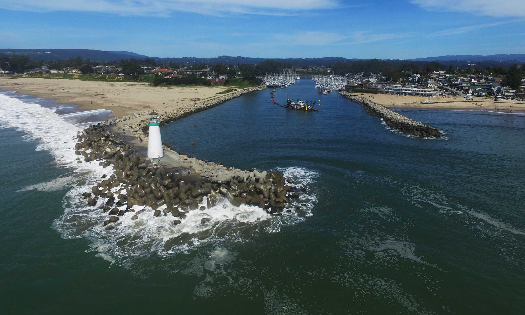 Santa Cruz harbor debuting new dredging vessel