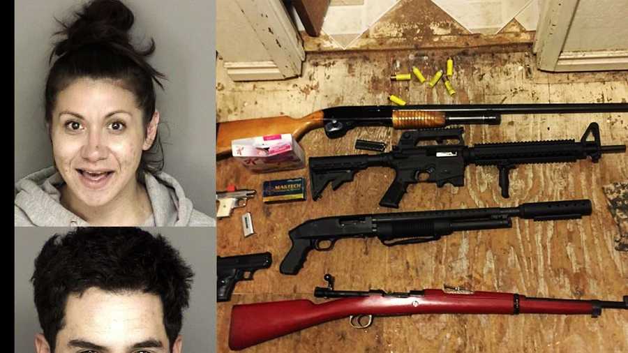 Amanda Mairose, Eduardo Barajas, and seized guns