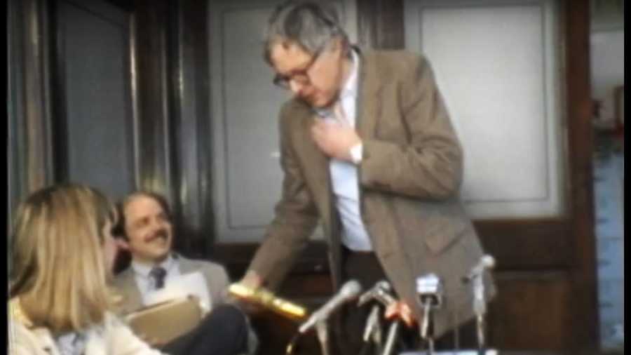 Erin Clark, left, and Bernie Sanders in 1983.