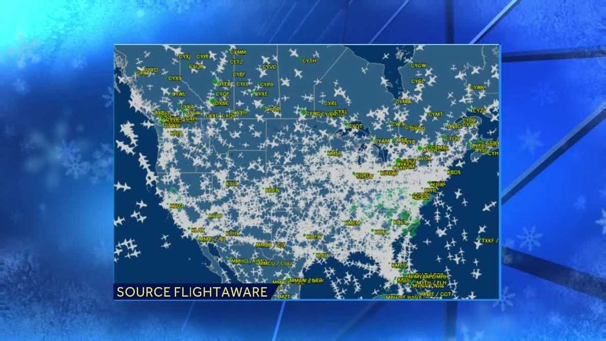 Thousands of flights canceled due to winter weather