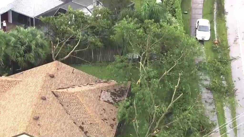 Pics: Aerial view of tornado damage in Delray Beach