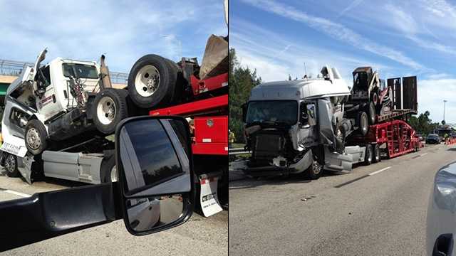 Crash on Florida Turnpike ties up traffic in Lake Worth