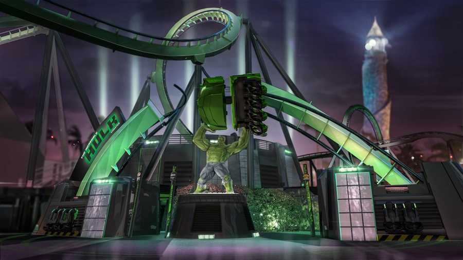 The Incredible Hulk Coaster at Universal's Islands of Adventure