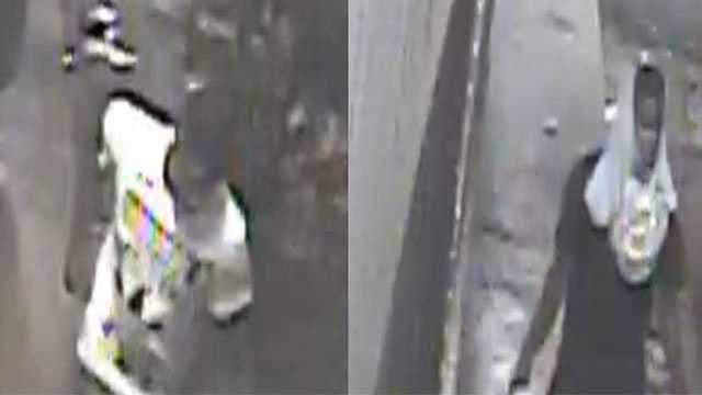 Two men wanted for robbery outside food market