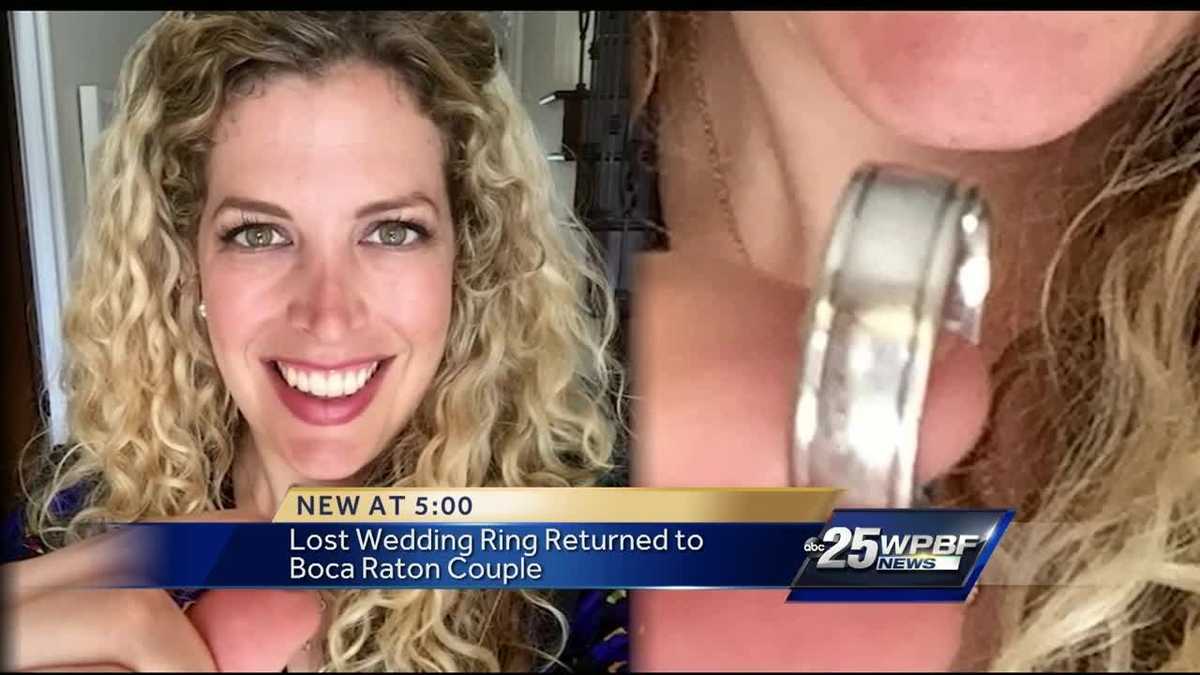 Stranger returns lost wedding band lost by Boca Raton couple