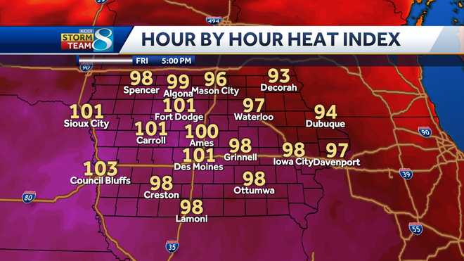 &#xFEFF;The&#x20;heat&#x20;index&#x20;at&#x20;5&#x20;p.m.&#x20;Friday,&#x20;Aug.&#x20;15,&#x20;is&#x20;expected&#x20;to&#x20;be&#x20;101.