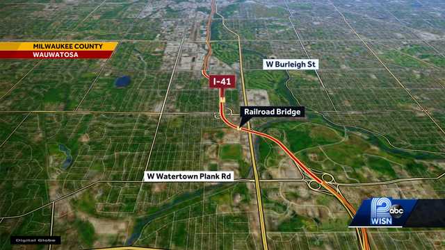 Milwaukee: Part of I-41 closed until Monday morning