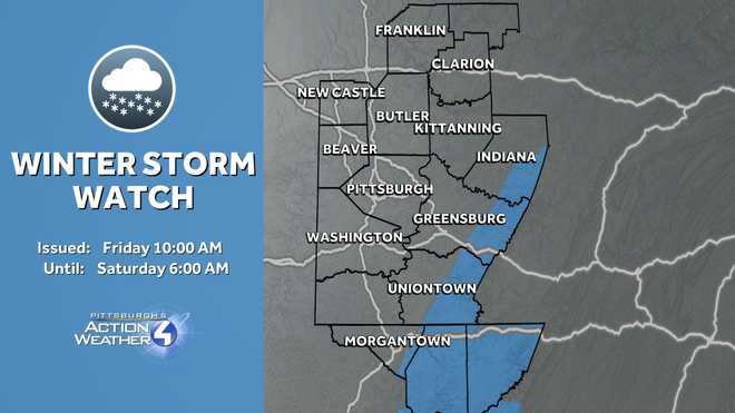 A Cold Thursday & Snowy Friday in Western Pa.