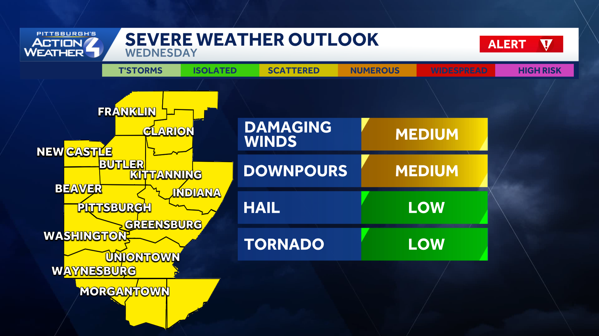 Warm Tuesday, Severe Weather Alert Day on Wednesday - WTAE