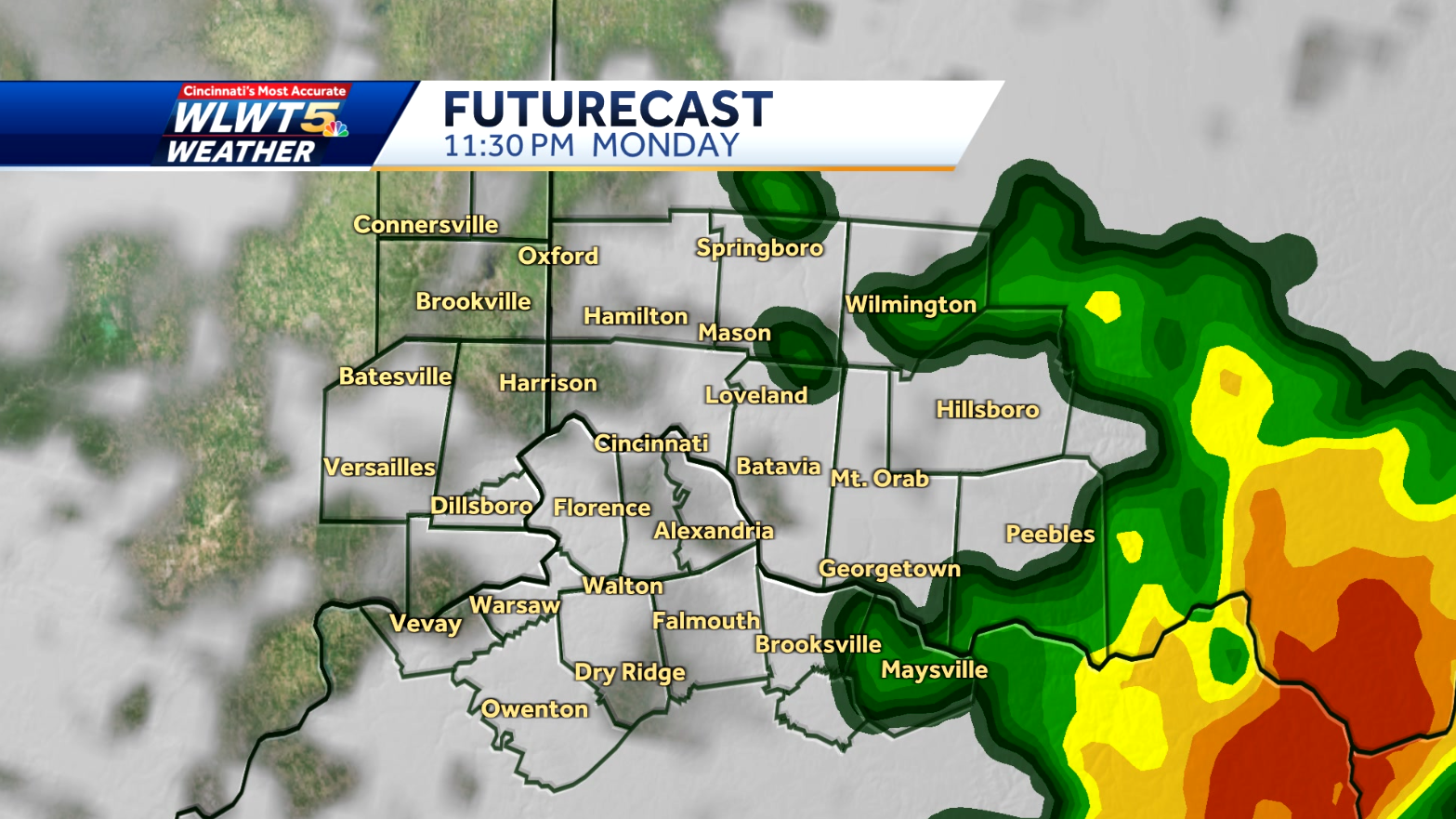 Hour By Hour: When Severe Threat Moves Through Cincinnati Area Monday