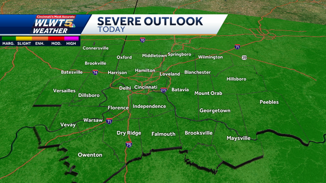 Chance for severe storms around Cincinnati region moves out ahead of weekend