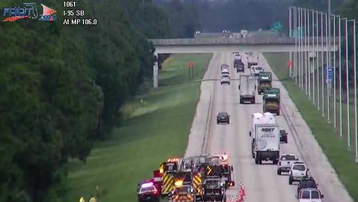 One dead after car hits tree on I-95 in Martin County