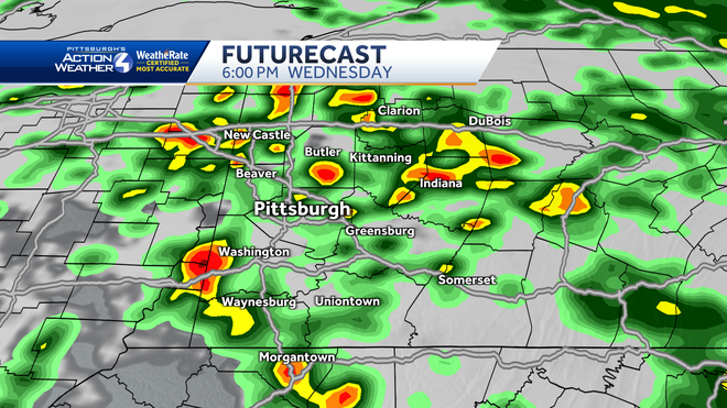 Severe Weather Alert: Heavy rain to impact Pittsburgh region Wednesday