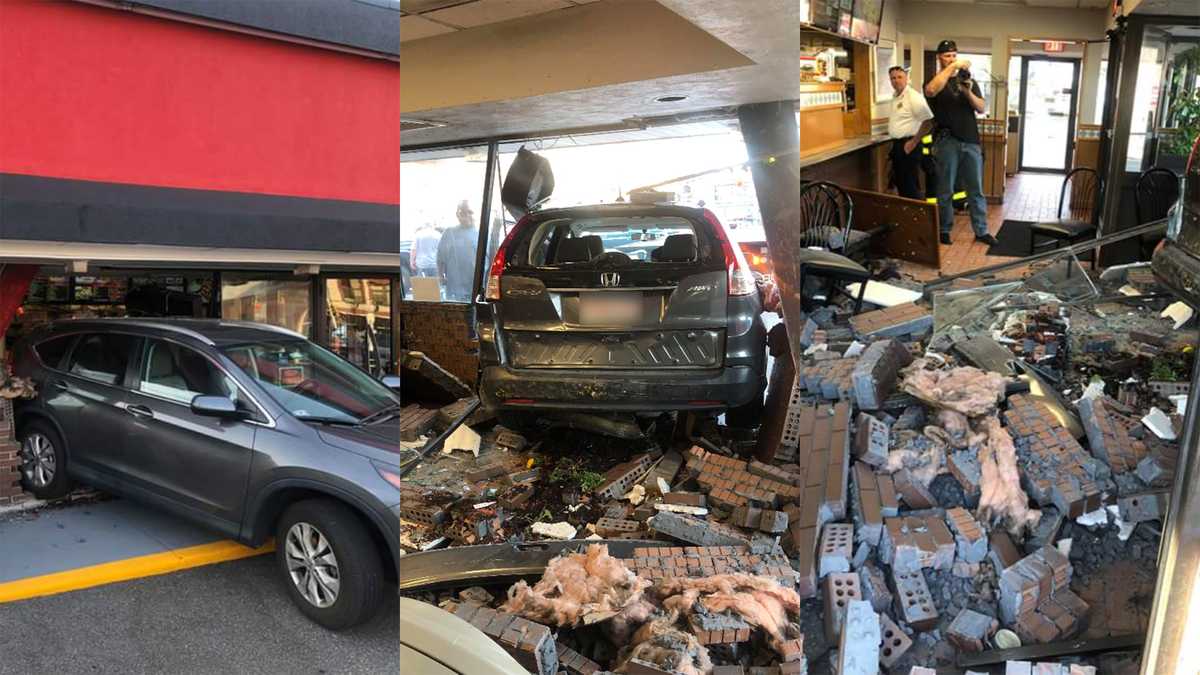 Where's the beef? Vehicle backs up into restaurant