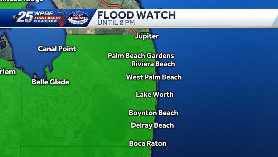 Flood Watch for Palm Beach County