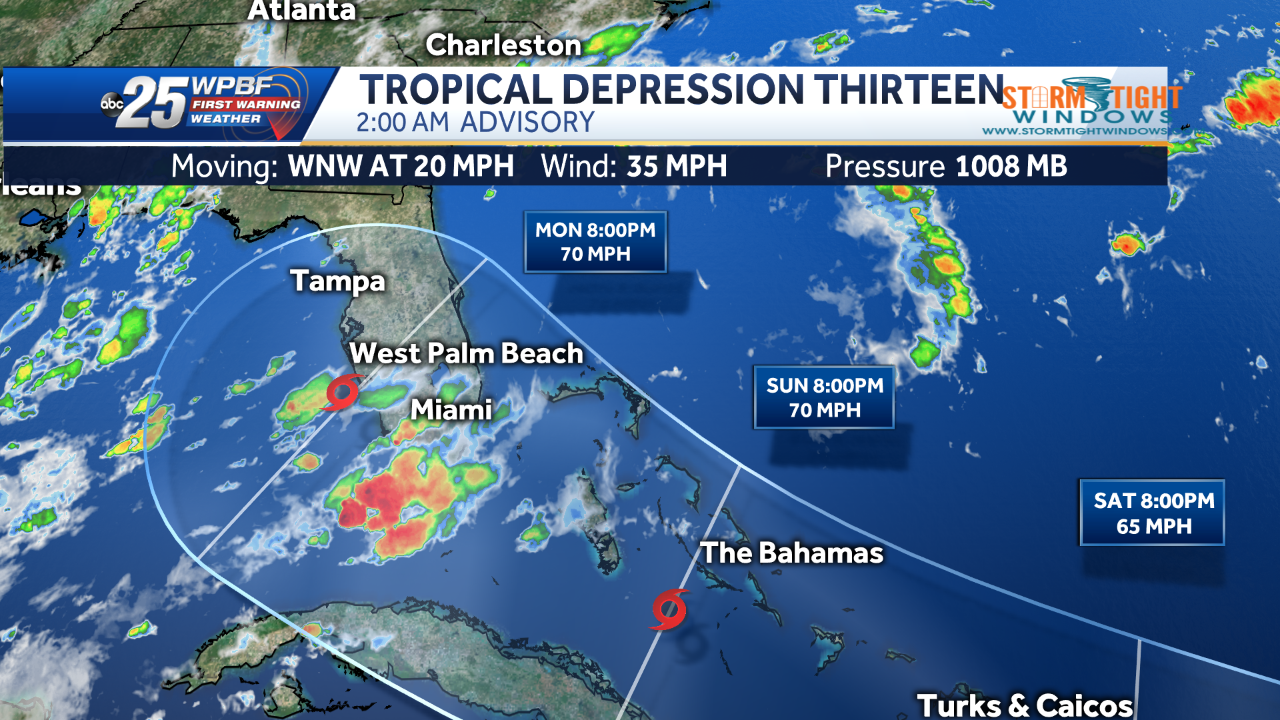 Invest 98-L Has Been Upgraded To Tropical Depression #13