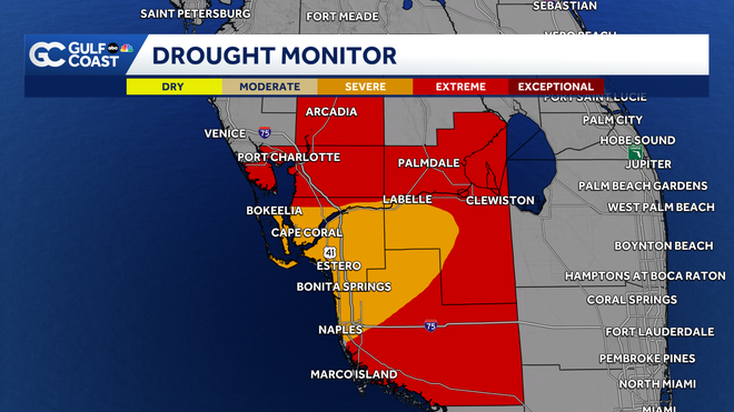 Southwest Florida now experiencing worst drought in 25 years