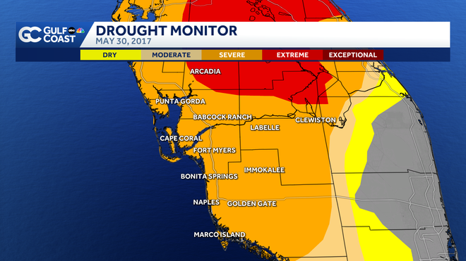 Southwest Florida now experiencing worst drought in 25 years