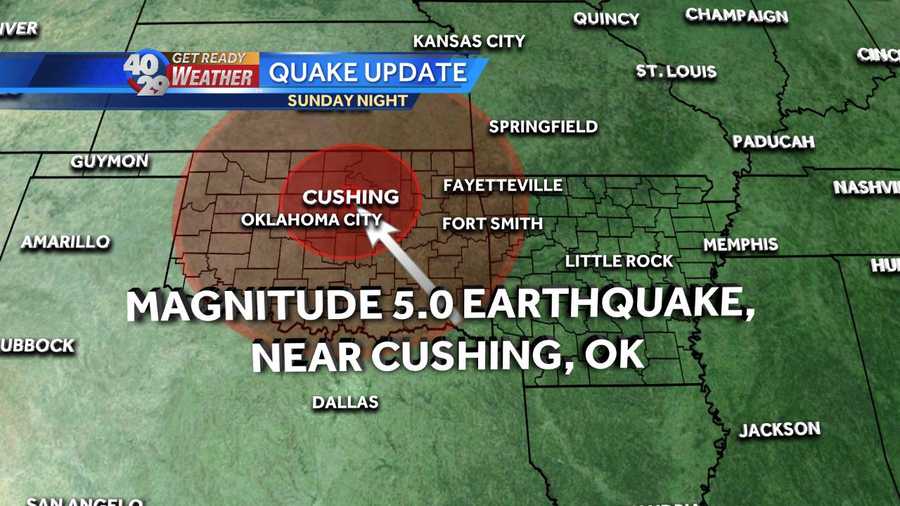 5.0 Magnitude earthquake strikes Oklahoma