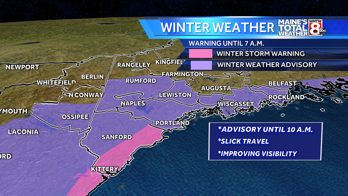 Winter storm warning, advisory expiring this morning