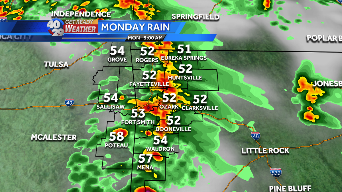 UPDATE: Get ready for another round of showers & storms