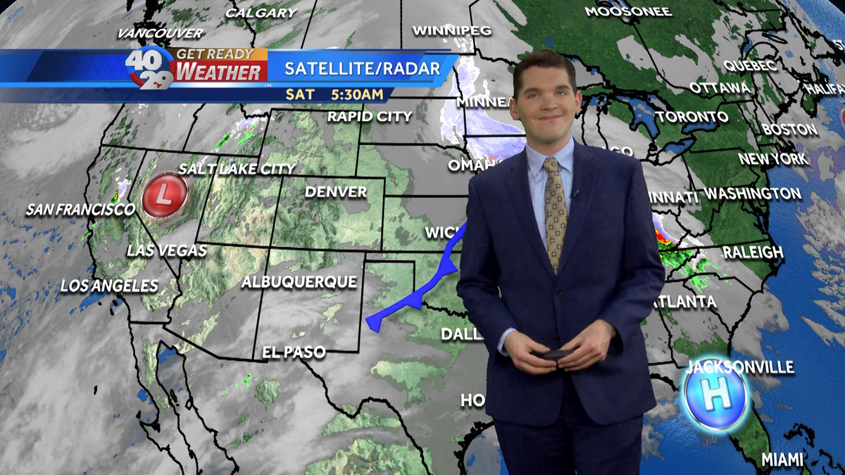 Warm Saturday with rain on the way