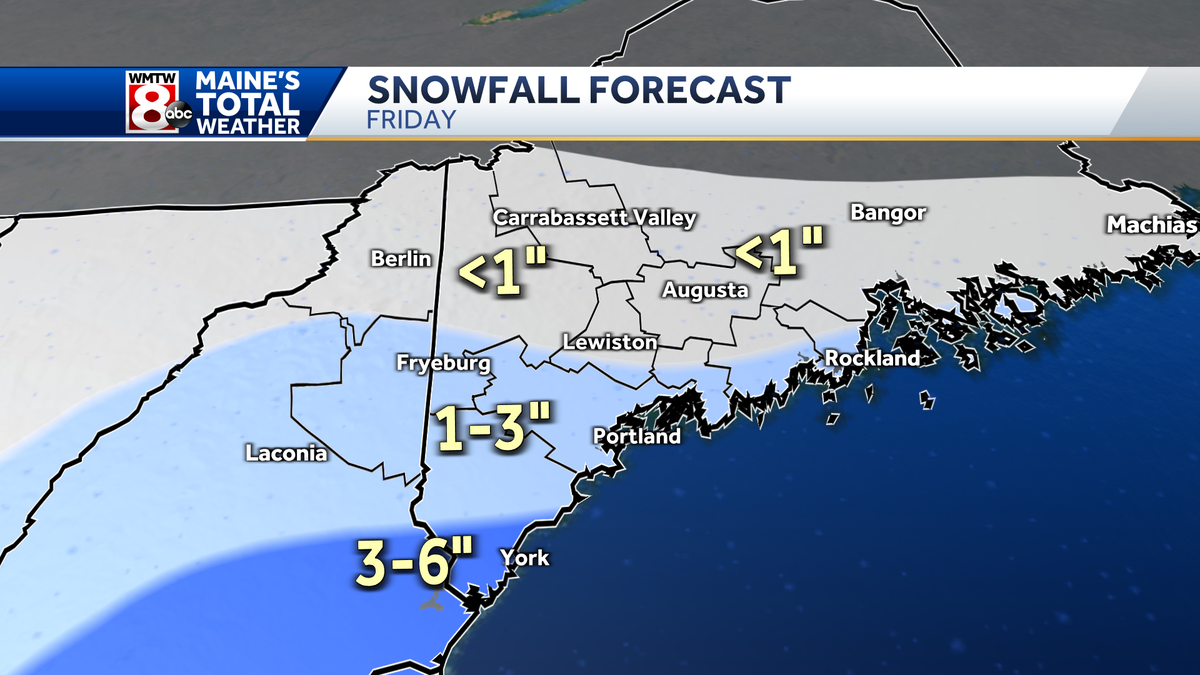 Impact weather: Persistent snow all day Friday for parts of Maine