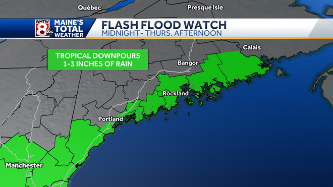 Remnants of Ida to bring heavy rain, flooding concerns to parts of Maine