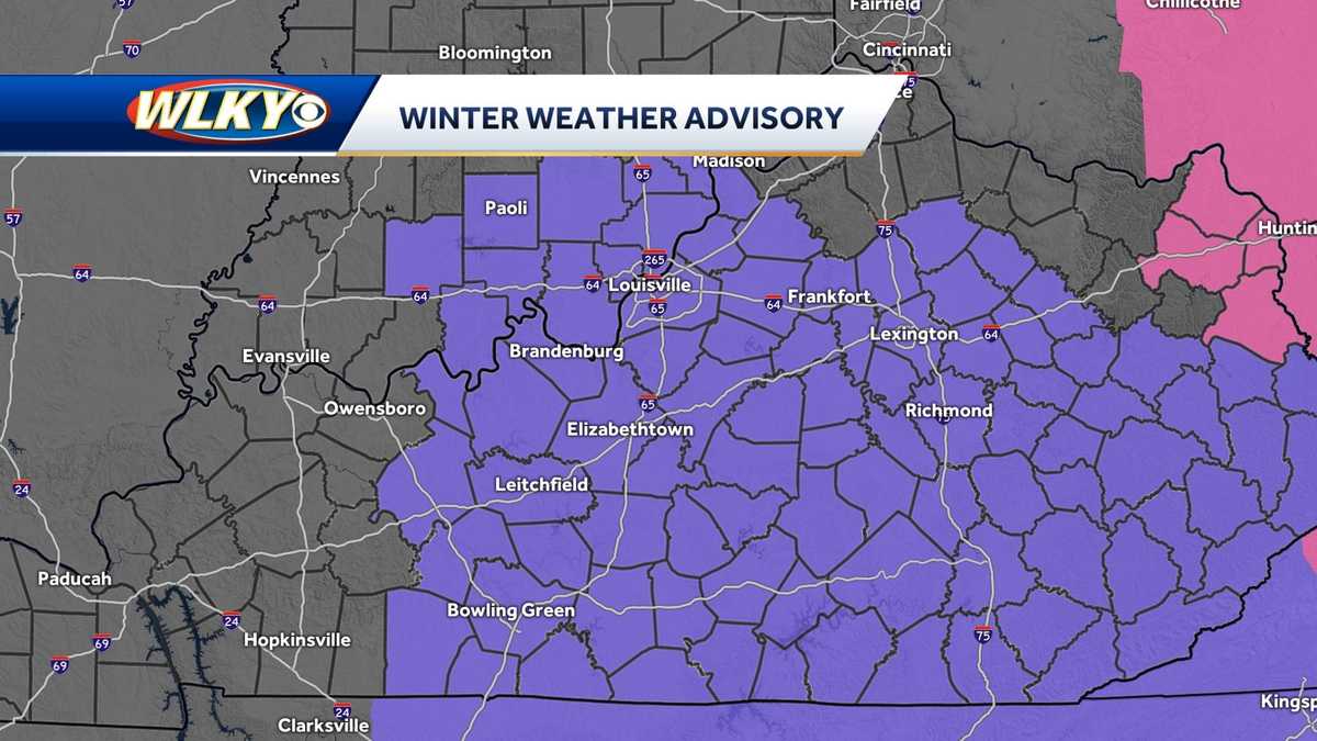 Monday morning Winter Weather Advisory