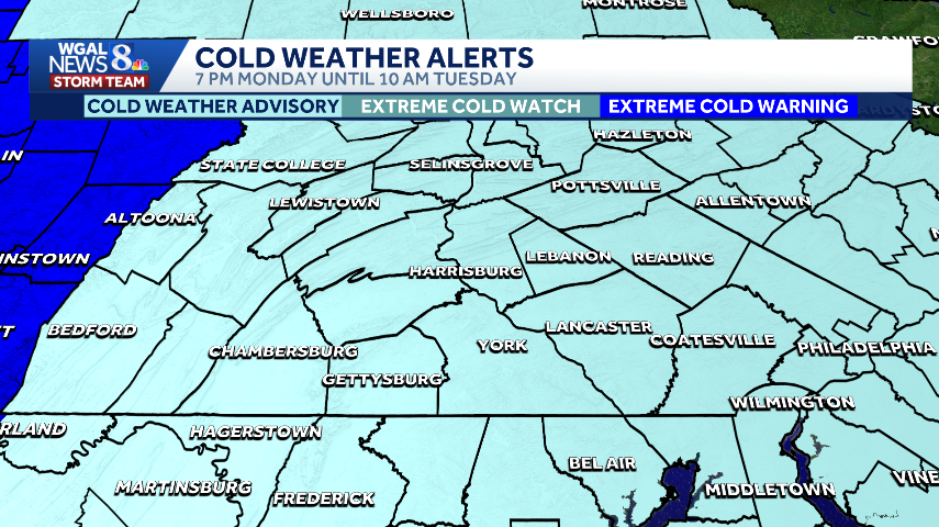 Cold weather advisory issued to entire Susquehanna Valley