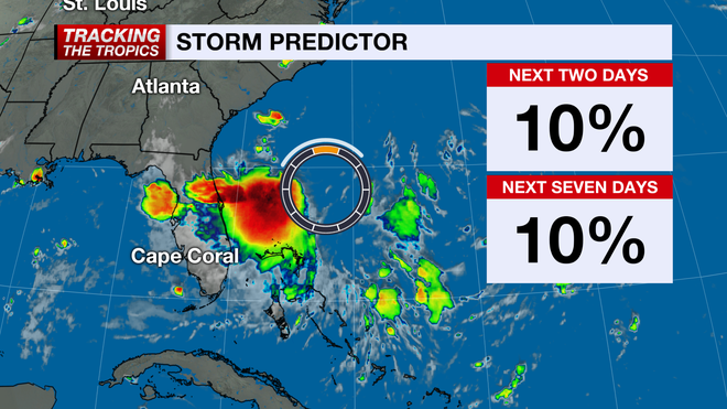 Disturbance off east coast.
