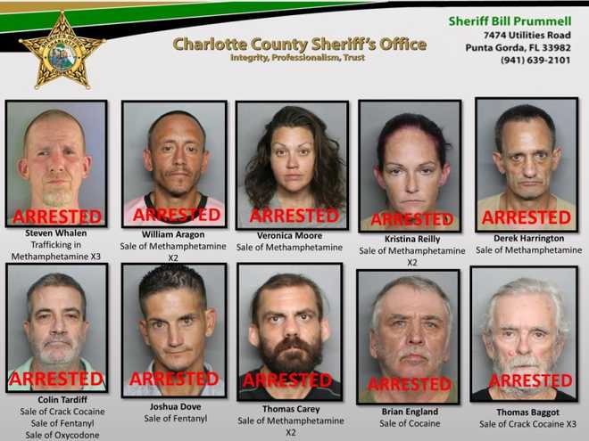 Drug bust arrests