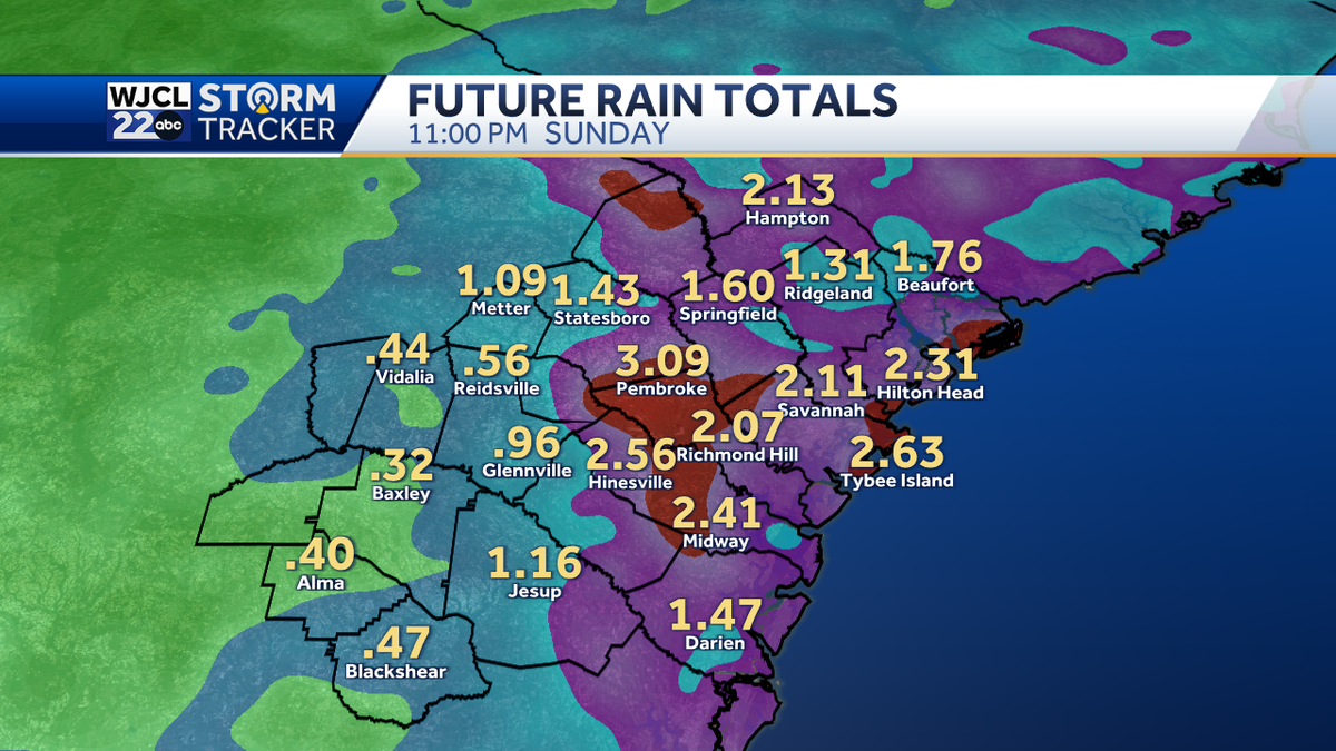 Impact Days: Heavy rain possible throughout the weekend