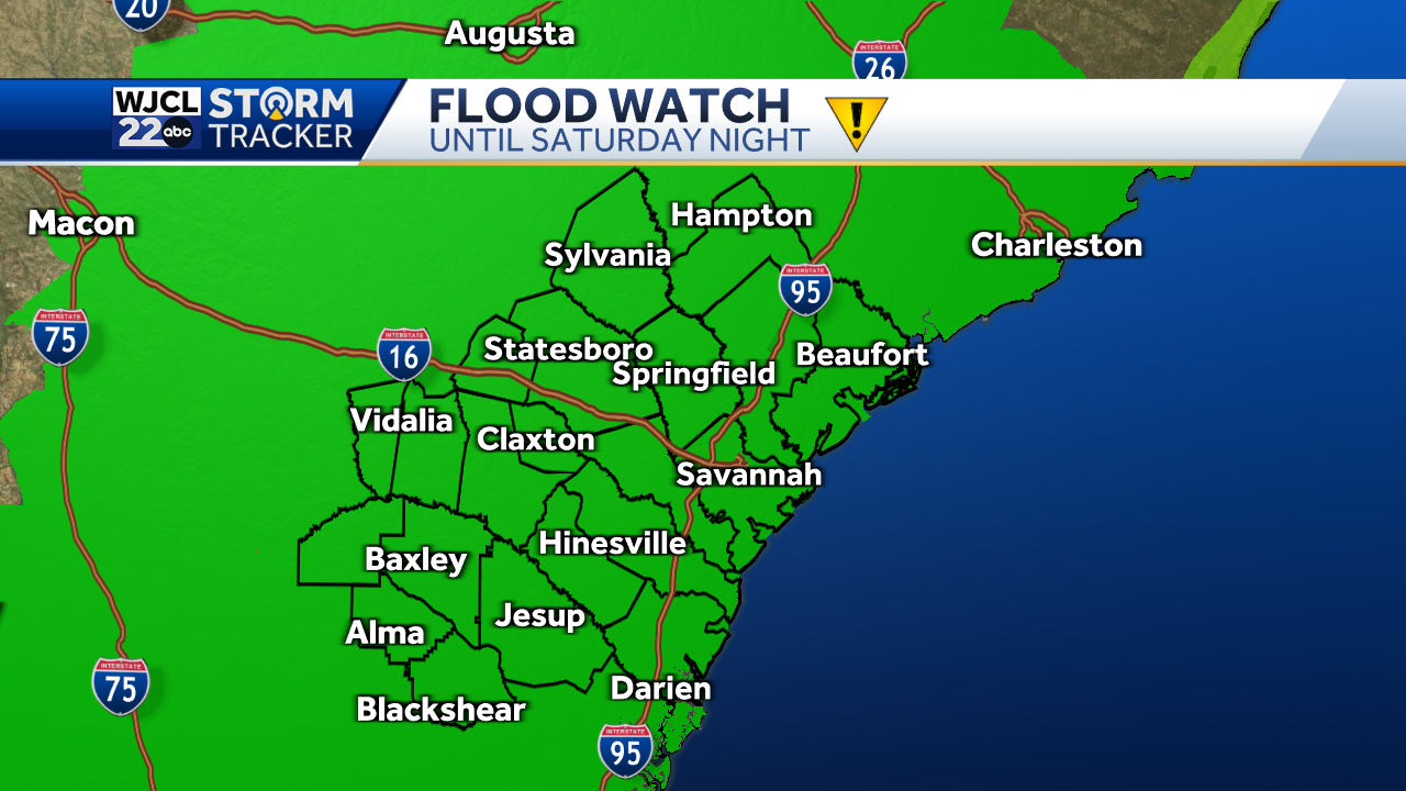 Showers and storms bring heavy rain this weekend - WJCL